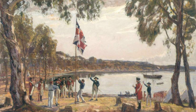 First fleet arrive in Sydney