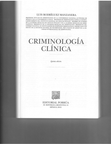 Argentina: primer país donde se produce un libro de criminología clínica
