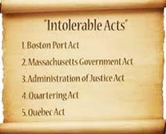 les lois intolérables