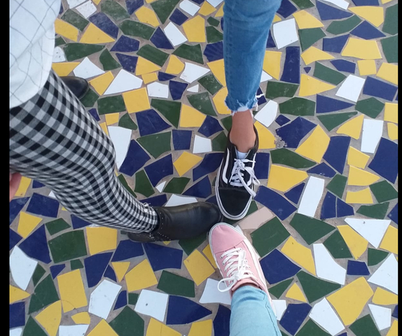 I made my first friends in school.