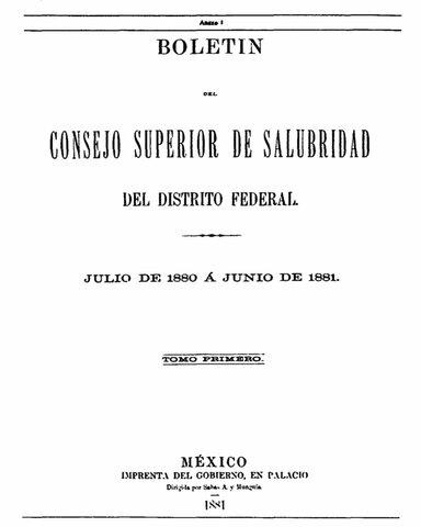 Boletín del Consejo: Primera publicación mexicana en salud pública