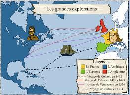 Exploration des côtes de l’Amérique du Nord par l’Angleterre.