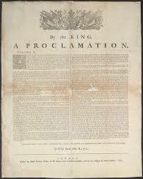 The proclamation of 1763