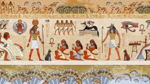 Affresco religioso egizio