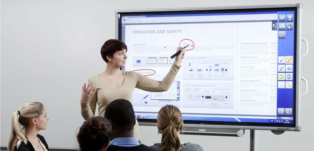 Pizarrón interactivo.