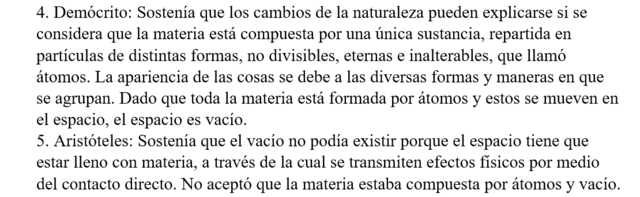 PENSAMIENTOS QUIMICOS ANTIGUOS