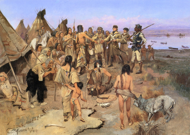 Oglala Sioux Meet the Lewis and Clark Expedition