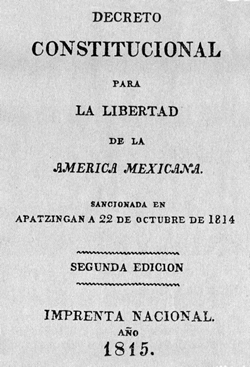 Decreto Constitucional para la Libertad de la América Mexicana (Constitución de Apatzingán)