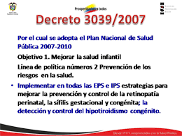 Decreto 3039 de 2007