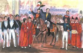 Agustín de Iturbide sale de la ciudad de México para combatir a Guerrero