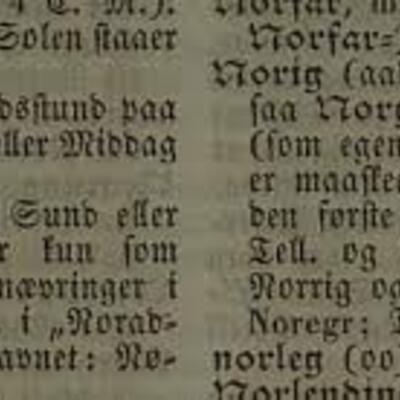 Timeline: Norsk språkhistorie