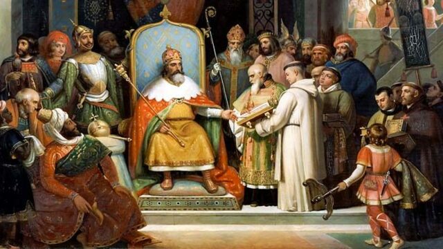 Carlo Magno diventa imperatore dei franchi e dei longobardi