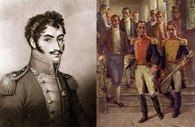 Simon Bolivar arrives at Merida, Venezuela