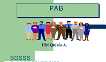 Plan de atención básica PAB.