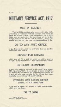 The military service act in 1917 (-2) (⚖️⚖️⚖️)