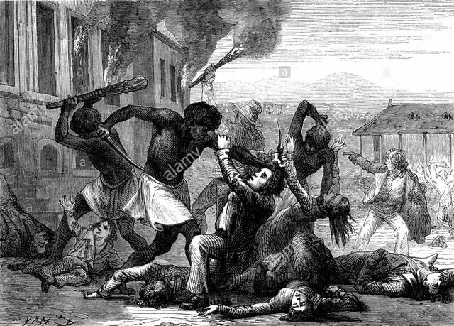 The Slaves Rise up on Northern Plantations of St. Domingue