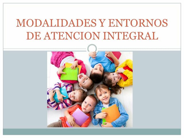 Modalidades de primera infancia