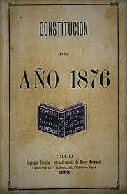 Promulgación de la Constitución de 1876