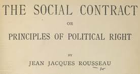 Publication of the social contract.