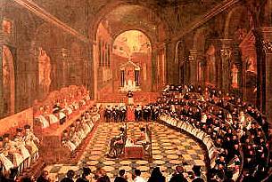Chiusura concilio di Trento.
