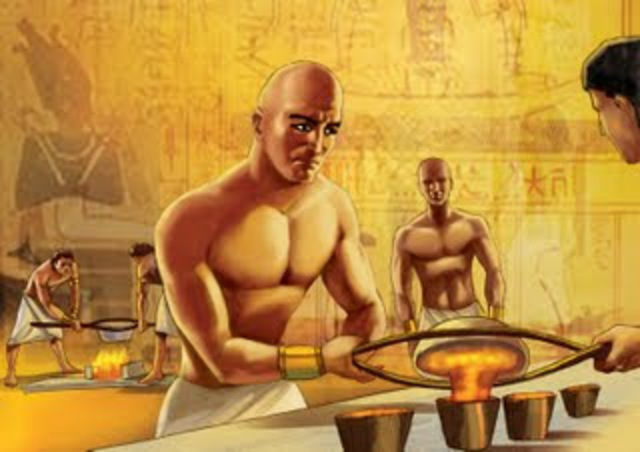 Primeros trabajos de metalurgia en frío en la India y posible surgimiento de la alquimia en Egipto y China