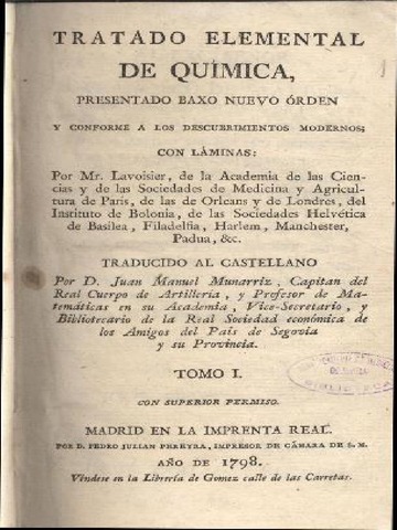 Tratado de química de Lavoisier