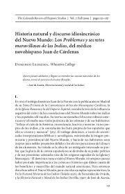 Tratado de historia natural por el Dr. Juan Cardenas