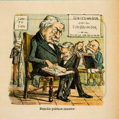 Timeline: 7. El régimen de la Restauración. Características y funcionamiento del  sistema canovista - Guerra colonial y crisis de 1898.