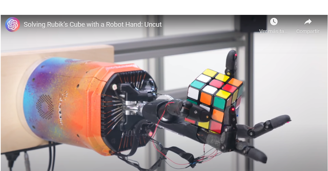 La mano robot que resuelve el cubo de Rubik
