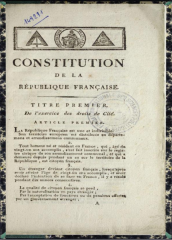 France declares revolution over with new constitution
