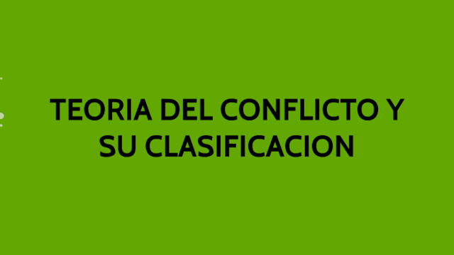 Clasificación del conflicto