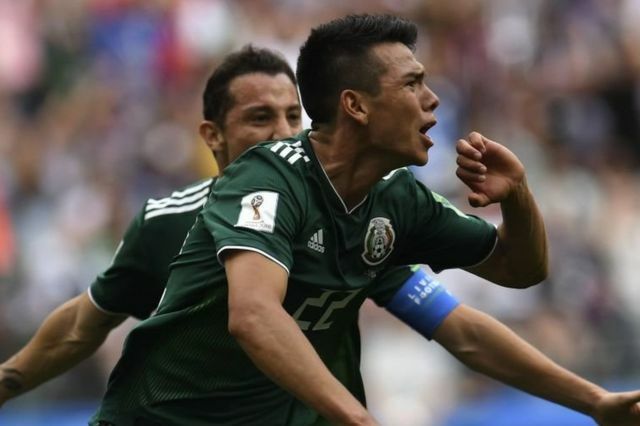 México le gana a Alemania en el mundial.