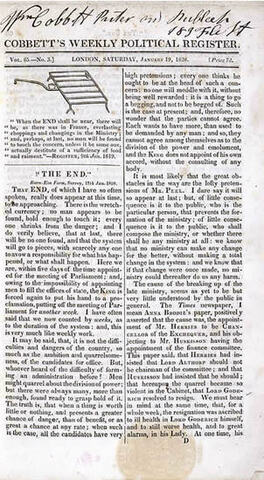 Nace el Weekly Political Register