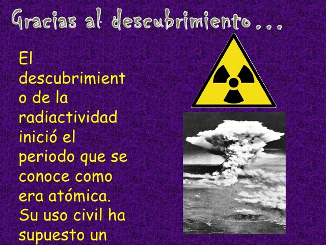 Inicio del estudio de la radioactividad