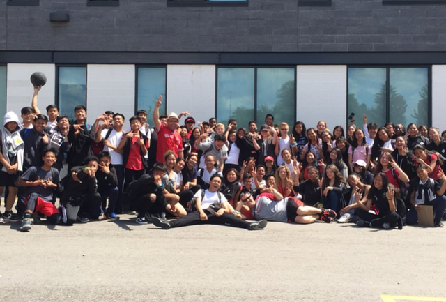 Graduating elementary school