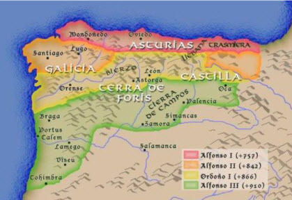 Fragmentación reino astur