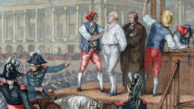 King Louis XVI executed by guillotine