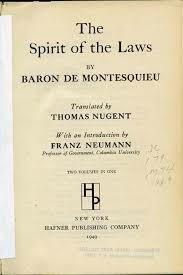 Publication of The Spirit of Laws