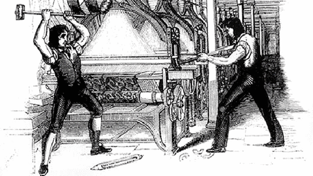 Primeiras manifestacións luditas