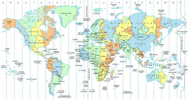 The Creation of Worlwide Timezones
