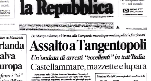Scandalo tangentopoli(PRIMA PARTE)