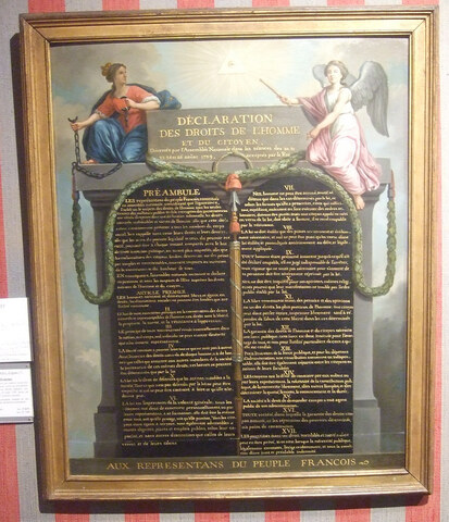 Publication of the Declaration of the Rights of Man and Citizen
