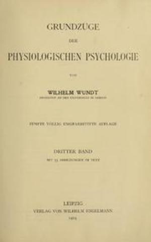 Wundt publica Elementos de Psicología Fisiológica