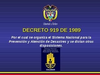 1989 decretos y leyes
