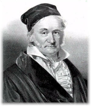 Carl Friedrich Gauss (1777 – 1855)
