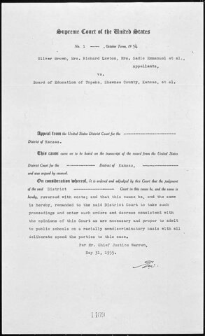 Brown vs. Board of Education(Gavyn)