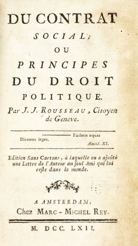 Publication of the Social Contract