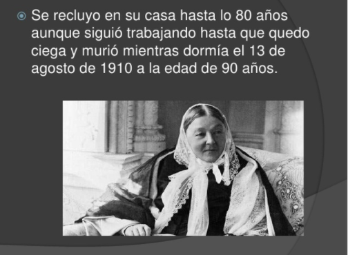 Fallece Florence Nightingale