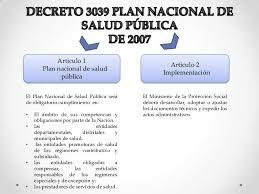 Decreto 3039 de 2007