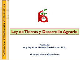 Ley de tierras y desarrollo agrario